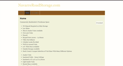 Desktop Screenshot of navarreroadstorage.com